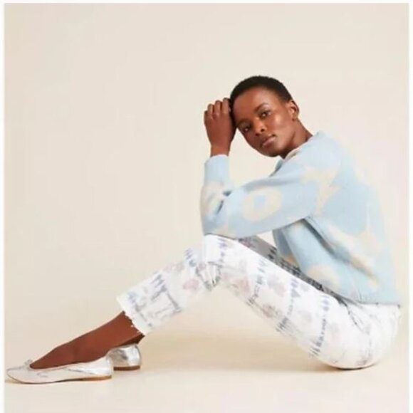 Joe’s Fiore Ultra High-Rise Tie-Dye Floral Slim Jeans - Size 29 - NWOT - Picture 2 of 11